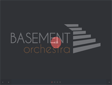 Tablet Screenshot of basementorchestra.com